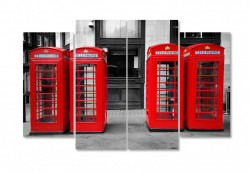 Tablou modular, Cabinele telefonice roșii