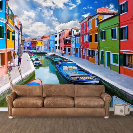 Fototapet, Italia în culori strălucitoare