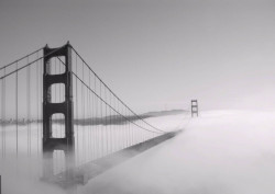 Fototapet, Podul acoperit de ceață
