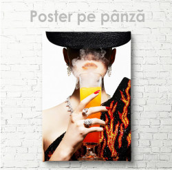Poster, Doamna glamour cu cocktail