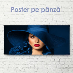 Poster, Fată plină de farmec în pălărie