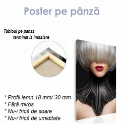 Poster, Femeie în corset de piele