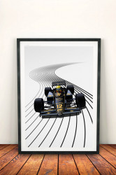 Poster, Formula 1 pe pista dungată