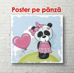 Poster, Panda într-o rochie