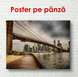 Poster, Plimbarea de-a lungul oceanului pe podul Brooklyn