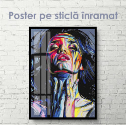 Poster, Portretul unei fete în vopsele cu ulei