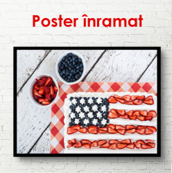Poster, Tortul cu steag american