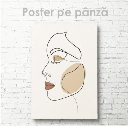 Poster, Trăsăturile feței fetei
