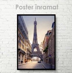 Poster, Turnul Eiffel - vedere laterală
