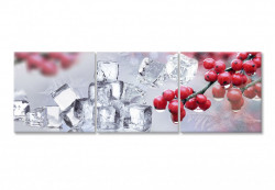 Tablou modular, Boabe roșii și cuburi de gheață