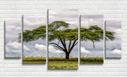 Tablou modular, Un copac exotic în savana