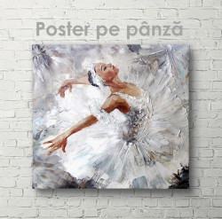 Постер, Balerină în rochie albă