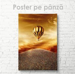 Постер, Balonul auriu cu aer cald
