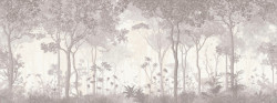 Fototapet, Pădure panoramică în nuanțe delicate