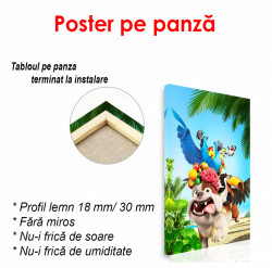 Poster, Animale într-un parc tropical