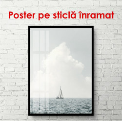 Poster, Barcă în largul mării