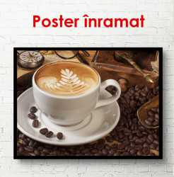 Poster, Cana albă cu cafea