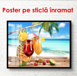 Poster, Cocktailuri cu fructe tropicale