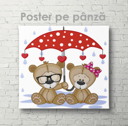 Poster, Doi sub o umbrelă