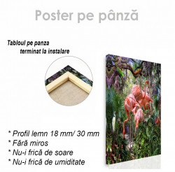 Poster, Flamingo în junglă