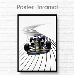 Poster, Formula 1 pe pista dungată