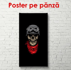 Poster, Ilustrația craniului pe fundal negru