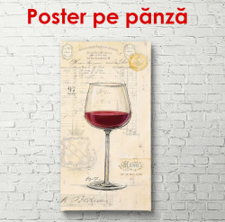 Poster, Paharul cu vin roșu