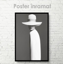 Poster, Portretul unei fete în stilul minimalismului
