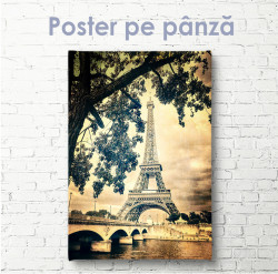 Poster, Turnul Eiffel în stil retro vintage