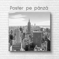 Poster, Vedere a unui oras frumos cu zgarie-nori