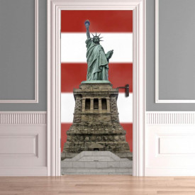 Stickere 3D pentru uși, Statuia Libertății, 1 foaie de 80 x 200 cm