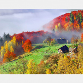 Fototapet, Satul din munți