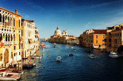 Fototapet, Veneția la apusul soarelui