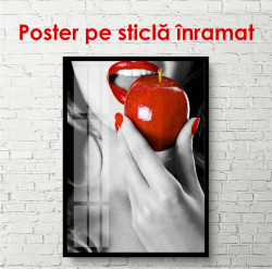 Poster, Alb-negru cu roșu