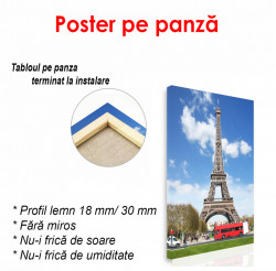 Poster, Autobuz roșu și Turnul Eiffel
