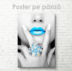 Poster, Buze albastre