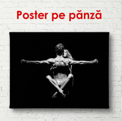 Poster, Cuplu căsătorit pe fond negru