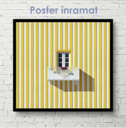 Poster, Fereastra mică de pe casa galbenă