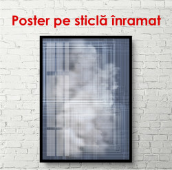 Poster, Fundal albastru abstract și nori