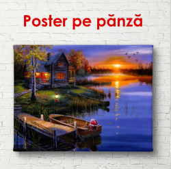 Poster, Lacul seara