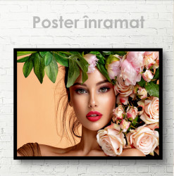Poster, Lady în flori