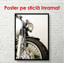 Poster, Motocicletă pe un fundal alb