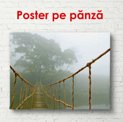 Poster, Podul de lemn de-a lungul pădurii de ceață