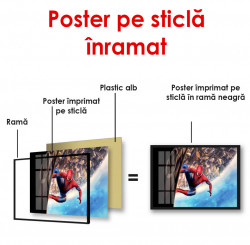 Poster, Spiderman pe o clădire înaltă