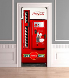 Stickere 3D pentru uși, CocaCola, 1 foaie de 80 x 200 cm