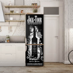 Stickere 3D pentru uși, Jack Daniels, 1 foaie de 80 x 200 cm