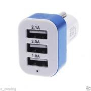 Incarcator adaptor universal auto 3 USB 5v 1A,2A,2.1A