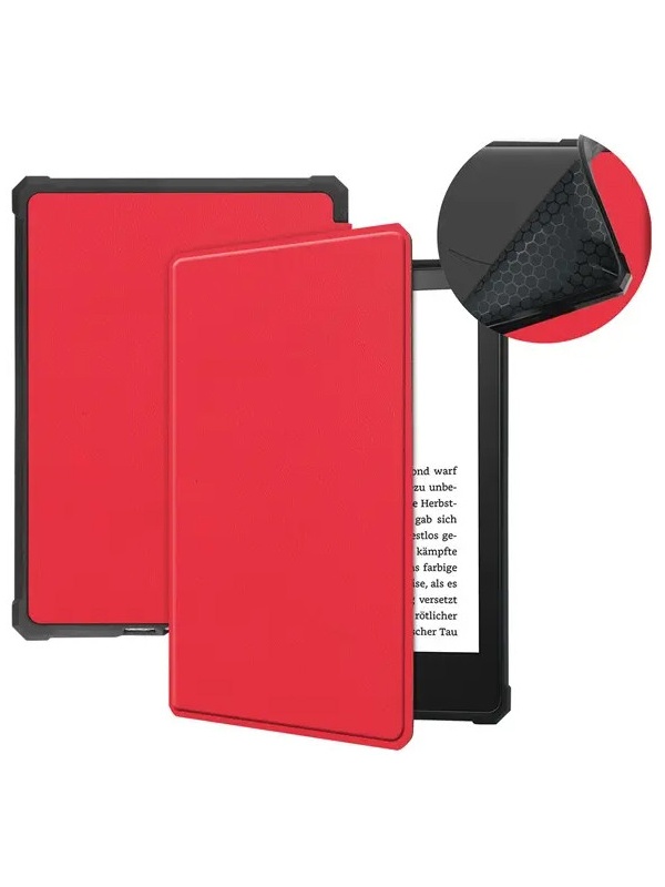 Husa Smart Cover tableta, pentru Kindle Paperwhite 5 2021 6.8 inch, rosie