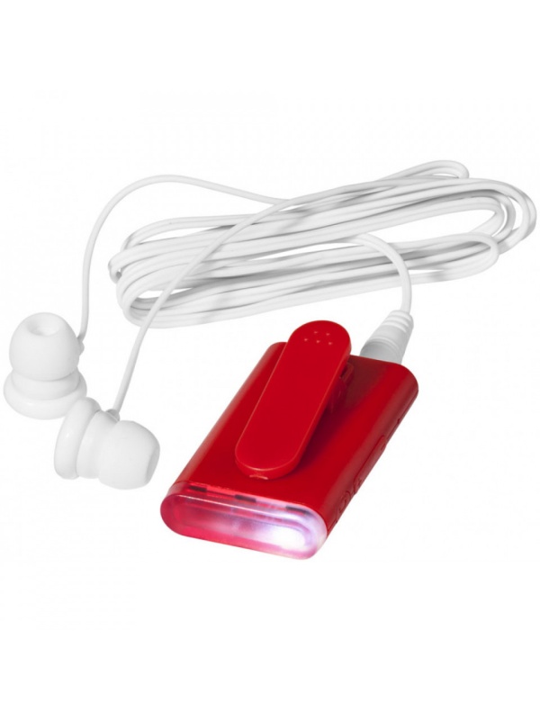 Reciver Bluetooth pentru casti, cu functie de hands free, Rosu