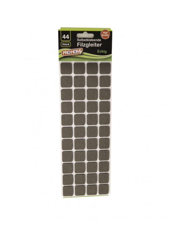 Set 44 bucati, protectii pardoseala autoadezive pentru mese si scaune, patrate, negre